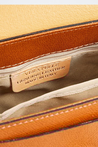 Sac bandoulière en cuir Marceau - Noir et marron