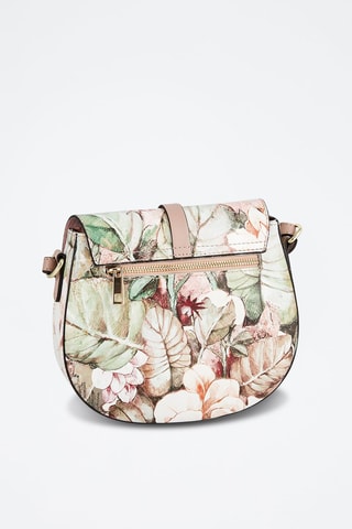 Sac bandoulière en cuir Amel - Blanc et rouge