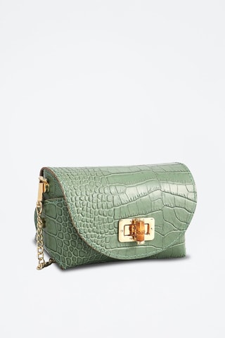 Sac bandoulière en cuir Etienne - Vert