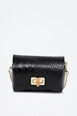 Pochette en cuir Etienne - Noir