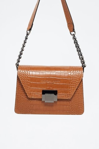Sac bandoulière en cuir Lya - Camel