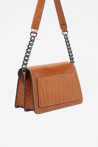 Sac bandoulière en cuir Lya - Camel