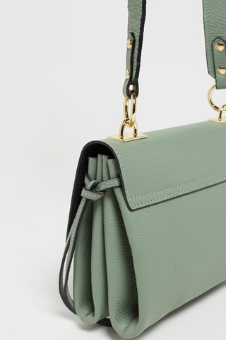 Sac bandoulière en cuir Laurel - Vert clair