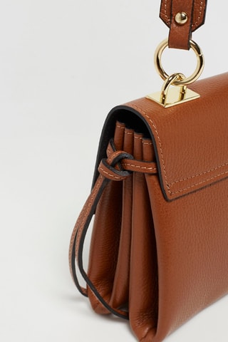 Sac bandoulière en cuir Laurel - Marron