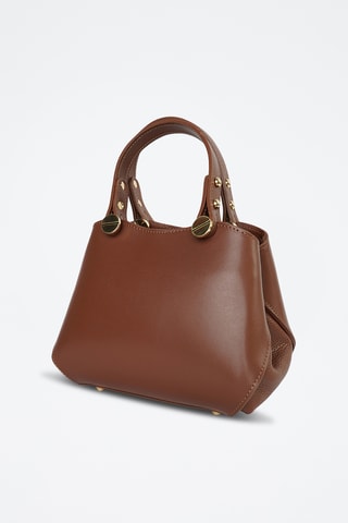 Sac à main en cuir Kiara - Marron - Marron