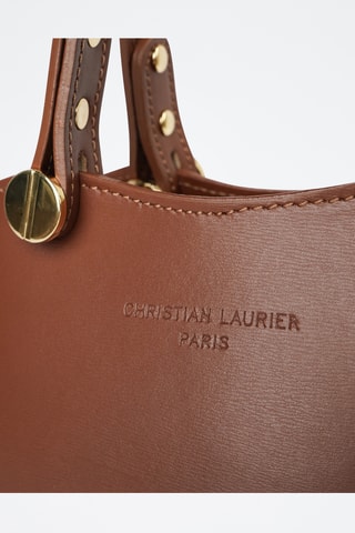Sac à main en cuir Kiara - Marron - Marron