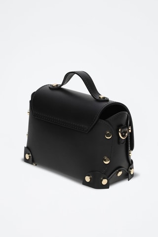 Sac bandoulière en cuir Mila - Noir