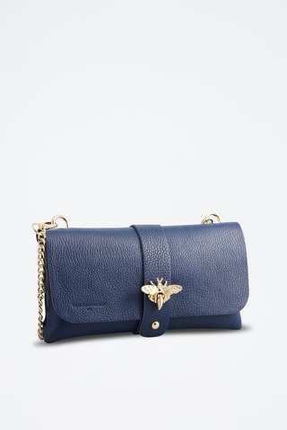 Sac bandoulière en cuir Ivy - Bleu