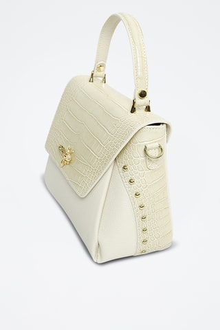 Sac à main en cuir Yasmin - Blanc