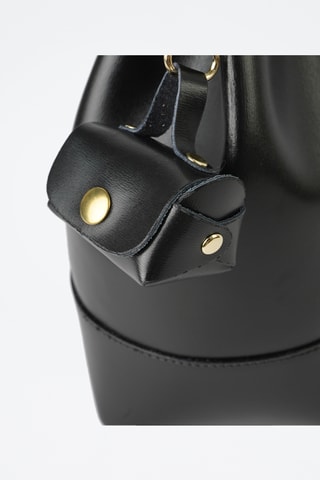 Sac seau en cuir Liora - Noir