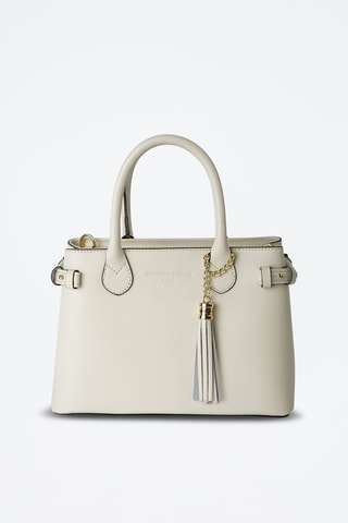 Sac à main en cuir Mini Anita - Beige