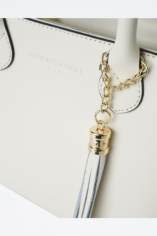 Sac à main en cuir Mini Anita - Beige