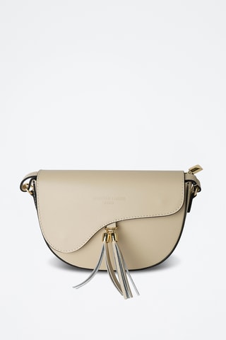 Sac bandoulière en cuir Kena - Beige