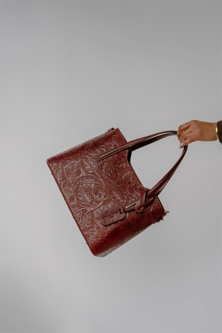 Sac à main en cuir Noor - Violet