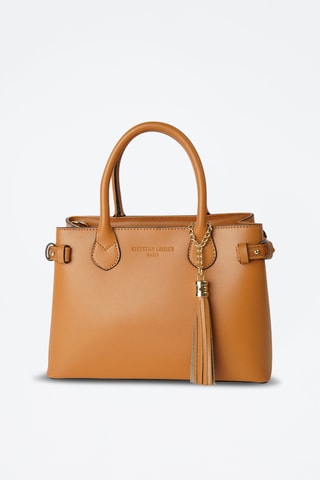 Sac à main en cuir Mini Anita - Camel - Camel