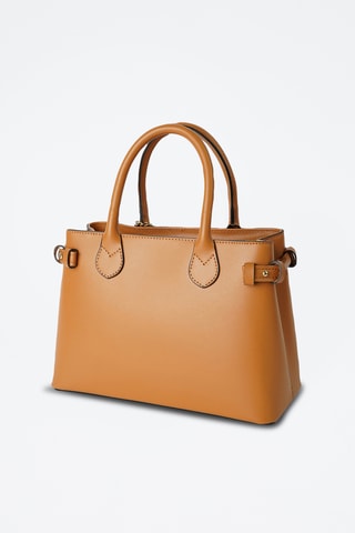 Sac à main en cuir Mini Anita - Camel - Camel