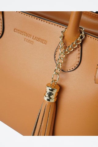 Sac à main en cuir Mini Anita - Camel - Camel