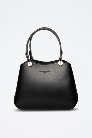 Sac à main en cuir Esmée - Noir - Noir
