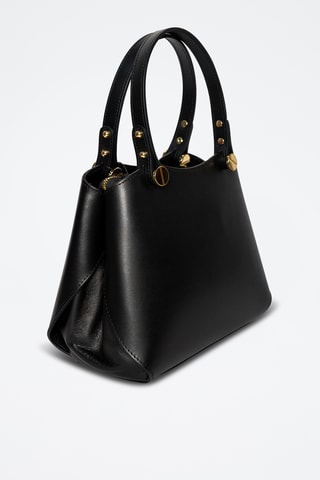 Sac à main en cuir Esmée - Noir - Noir
