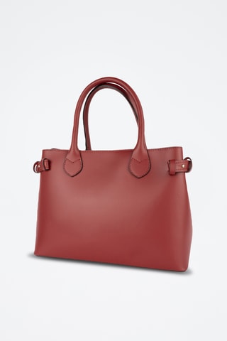 Sac à main en cuir Anita - Bordeaux - Bordeaux