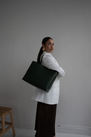 Sac à main en cuir Feria - Vert - Vert
