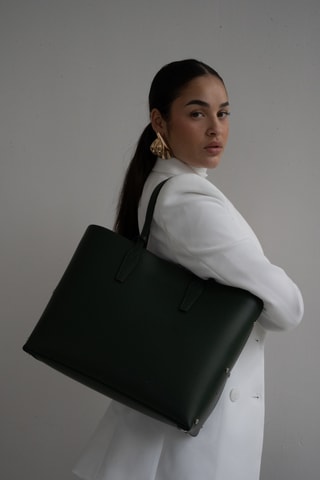 Sac à main en cuir Feria - Vert - Vert