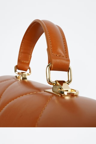 Sac à main en cuir Enya - Camel - Camel