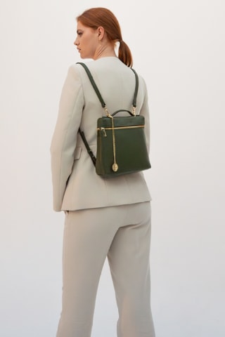 Sac à dos en cuir Ester - Vert