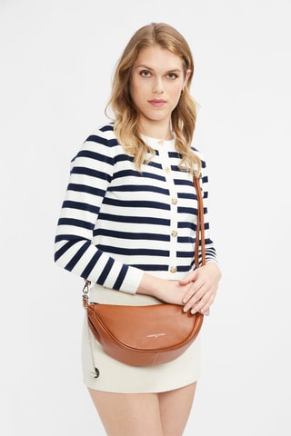 Sac bandoulière en cuir Jonas - Camel
