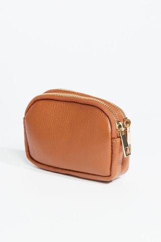 Porte-monnaie en cuir Tamar - Camel