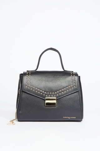 Sac bandoulière en cuir Enza - Noir
