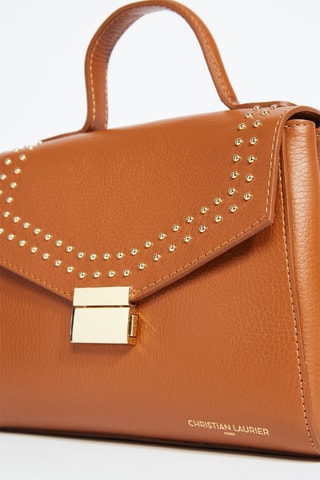 Sac bandoulière en cuir Enza - Camel