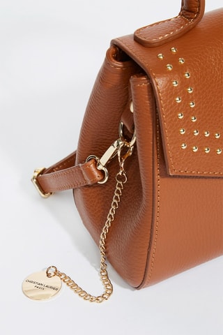 Sac bandoulière en cuir Enza - Camel