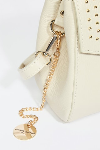 Sac bandoulière en cuir Enza - Blanc