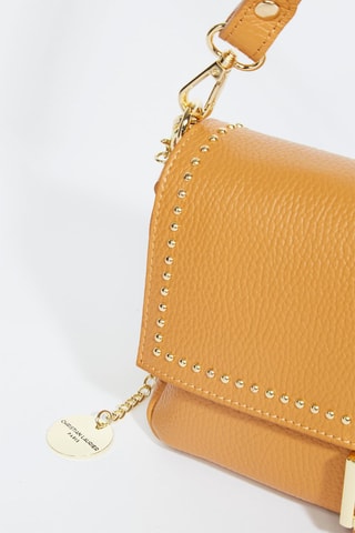 Sac bandoulière en cuir Lipa - Moutarde