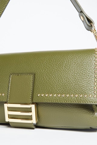 Sac bandoulière en cuir Lipa - Vert