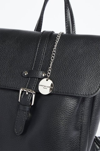 Sac à dos en cuir Holy - Noir