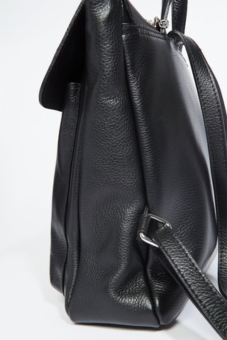 Sac à dos en cuir Holy - Noir