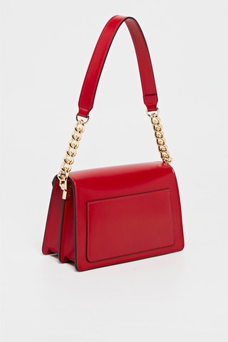 Sac bandoulière en cuir Ava - Rouge