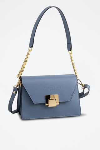 Sac bandoulière en cuir Ava - Ciel