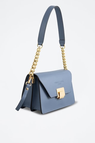Sac bandoulière en cuir Ava - Ciel