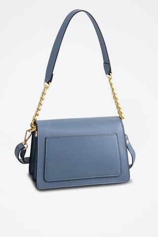 Sac bandoulière en cuir Ava - Ciel