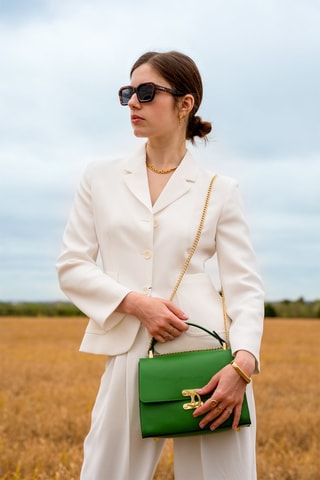 Sac à main en cuir Ora - Vert