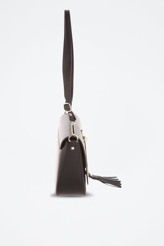 Sac bandoulière en cuir Audrey - Noir