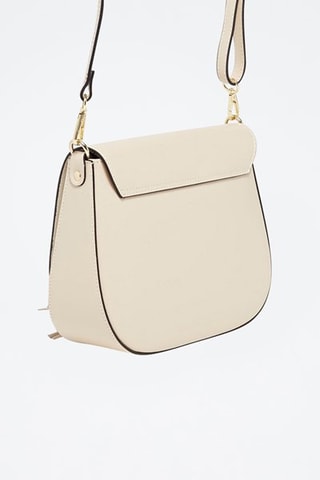 Sac bandoulière en cuir Audrey - Beige
