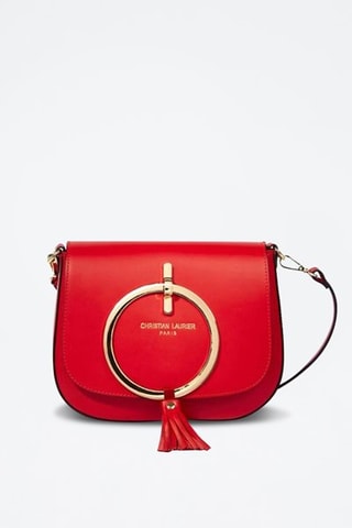 Sac bandoulière en cuir Audrey - Rouge