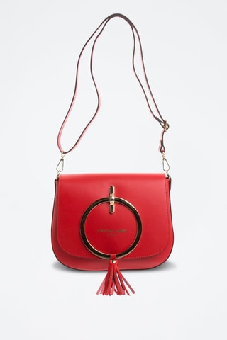 Sac bandoulière en cuir Audrey - Rouge