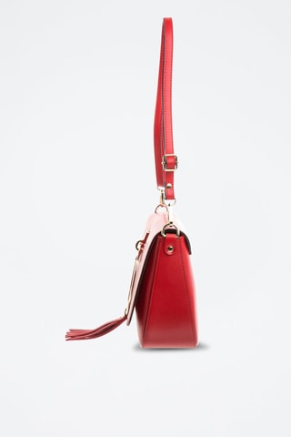Sac bandoulière en cuir Audrey - Rouge