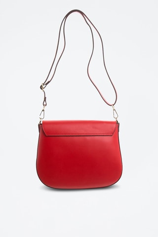 Sac bandoulière en cuir Audrey - Rouge