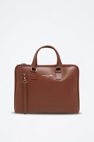 Porte-documents en cuir Jimi - Marron